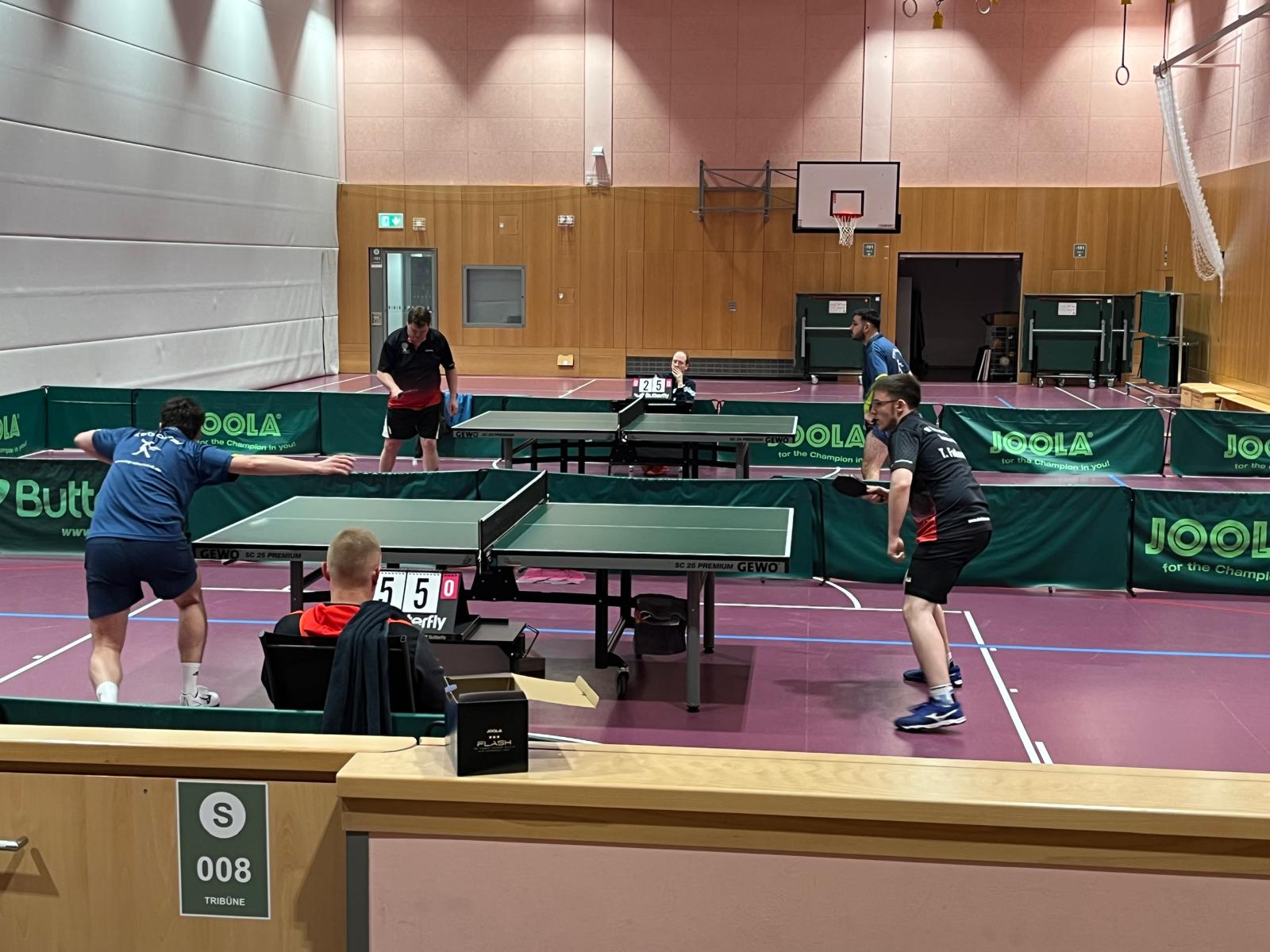 Ohne Einzelpunkt blieb diesmal das hintere Paarkreuz.